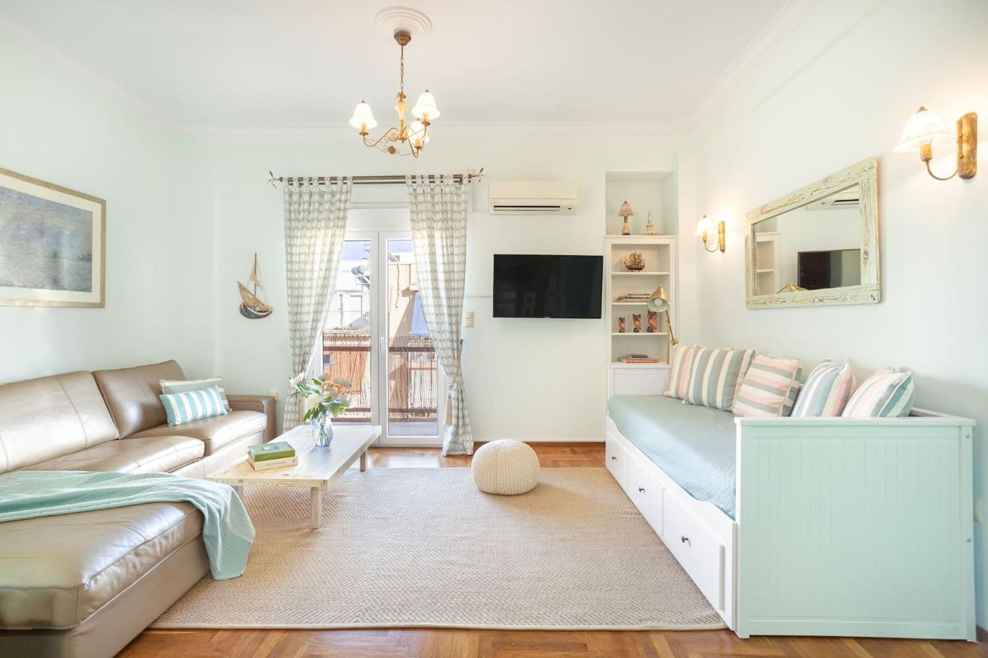 雅典Bright, Calming Retreat With A Balcony Near Metro!公寓 外观 照片